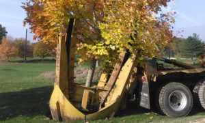 Big John 90D tree spade, tree moving Gossett Brothers Nursery