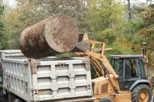 stump removal wetland reclamation Gossett Brothers Nursery